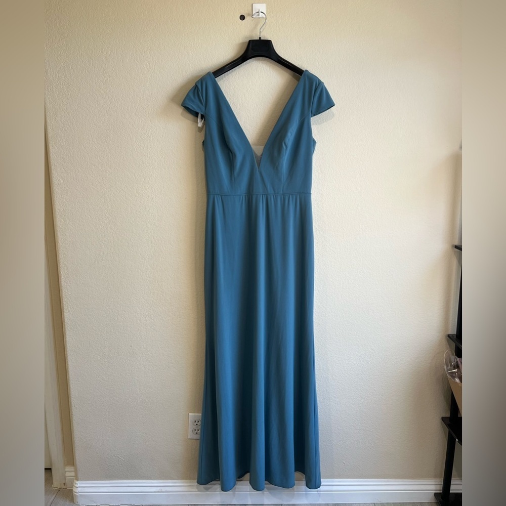 Christina Wu Celebration Bluestone Bridesmaids Formal blue evening Dress 14‎